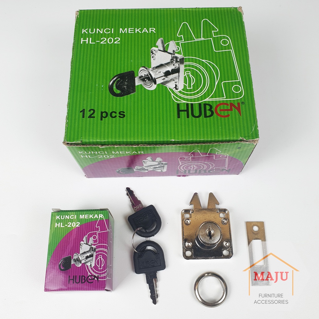 Huben HL-202 Kunci Mekar Grosir (Kunci Laci / Kunci Loker / Kunci Lemari Sliding Kayu)