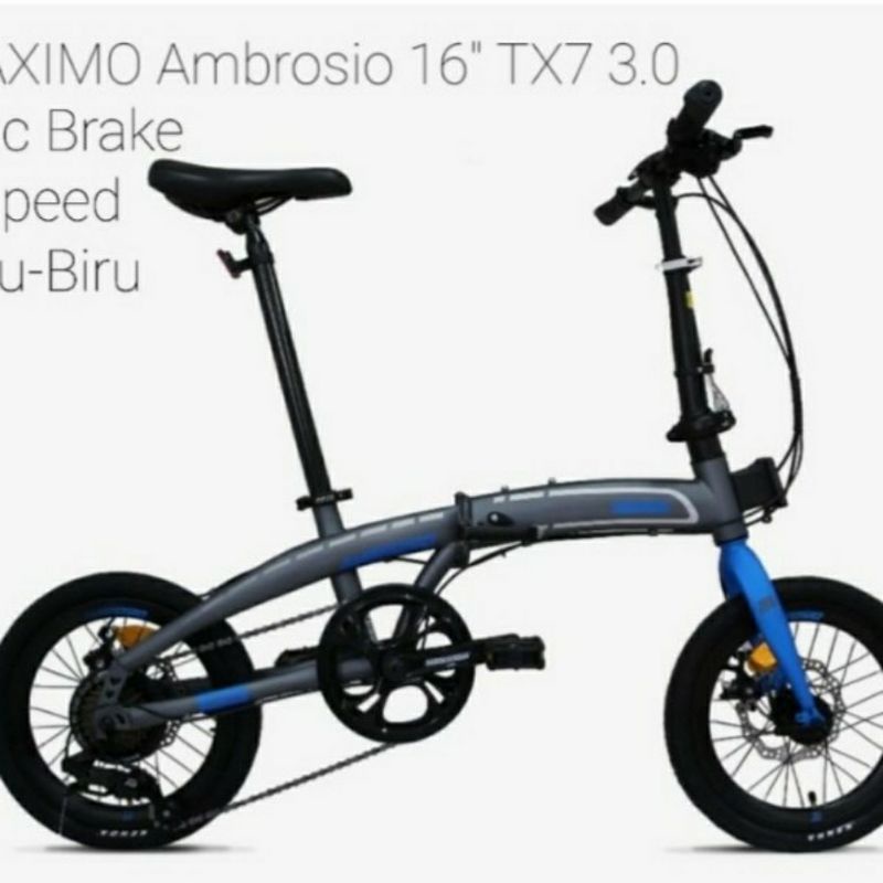 SEPEDA LIPAT AMBROSIO 16 INCH TX7 3.0