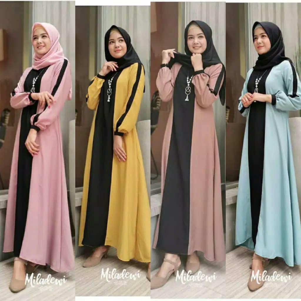 MILA DEWI MAXI GAMIS MUSLIM TERBARU GROSIR BANDUNG