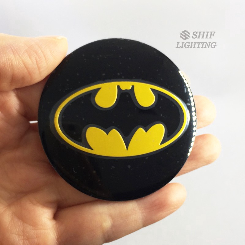 Stiker Emblem Logo Batman Dark Knight 4x56mm Untuk Velg Hub Mobil