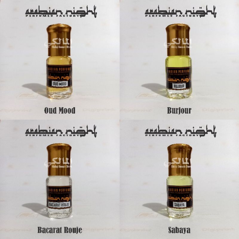 Parfum Arab Arabian Night 3ml 100% Original