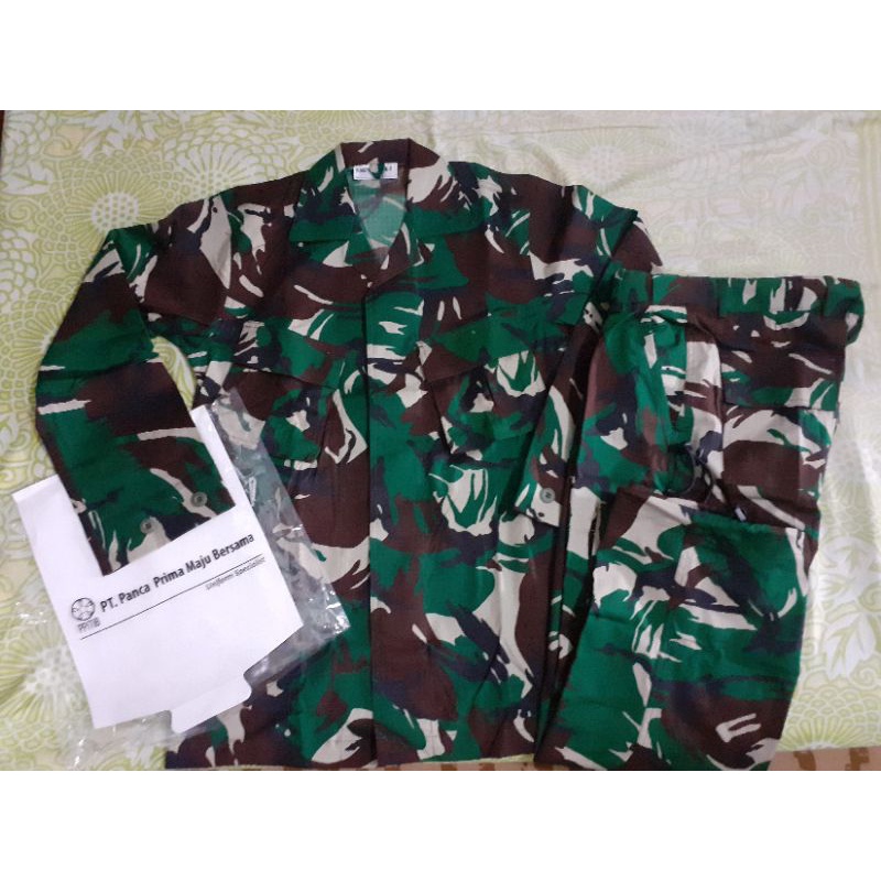 baju pdl tni jatah pt panca prima 2021, 2019 , sritex 2020