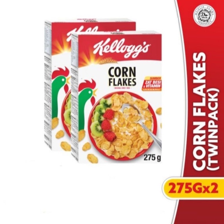 

KELLOGGS CORN FLAKES 2 x 275GR CEREAL / KELLOGG'S SEREAL KELLOGG