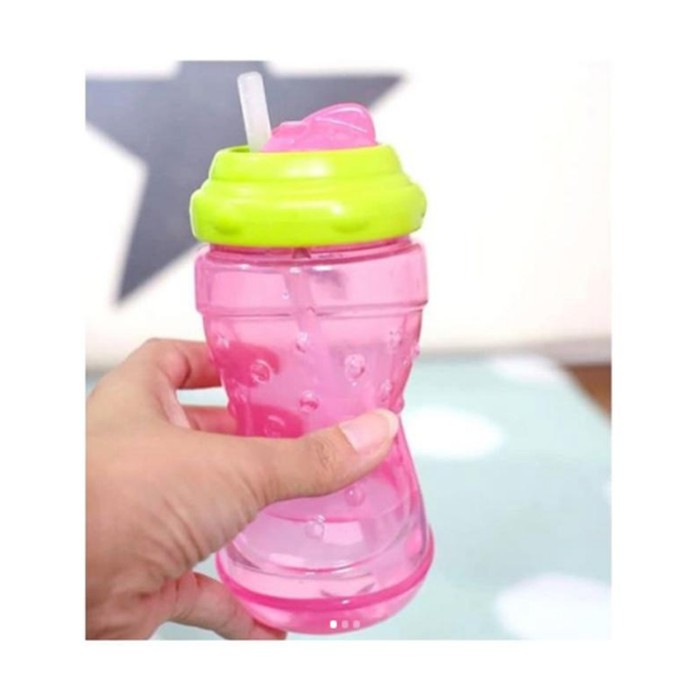 Brother Max Twist and Go Swivel Straw Sipper Pink/Green