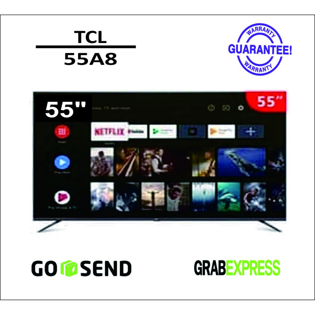 Tcl 55a8 Led Tv 55 Inch Uhd 4k Android Shopee Indonesia