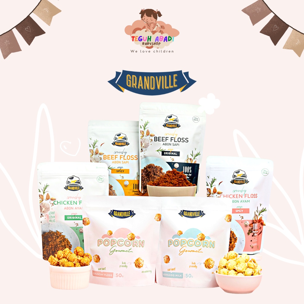 

[TA] Grandville MPASI Instan Anak - Abon Crunchy Chicken Beef Floss