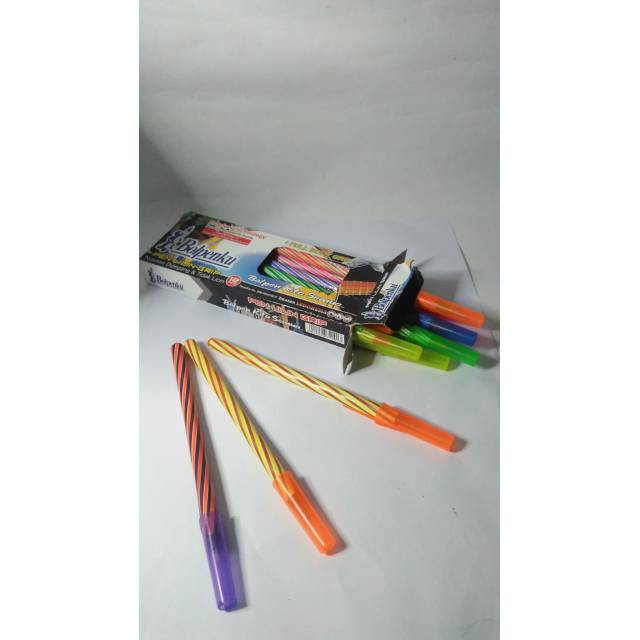 

Pulpen hitam warna hitam (1 box isi 12)