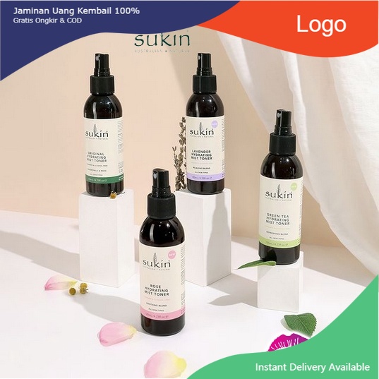 Sukin Signature Original Hydrating Mist Toner - Hydrating Mist Toner - Rose - Lavender - Green Tea