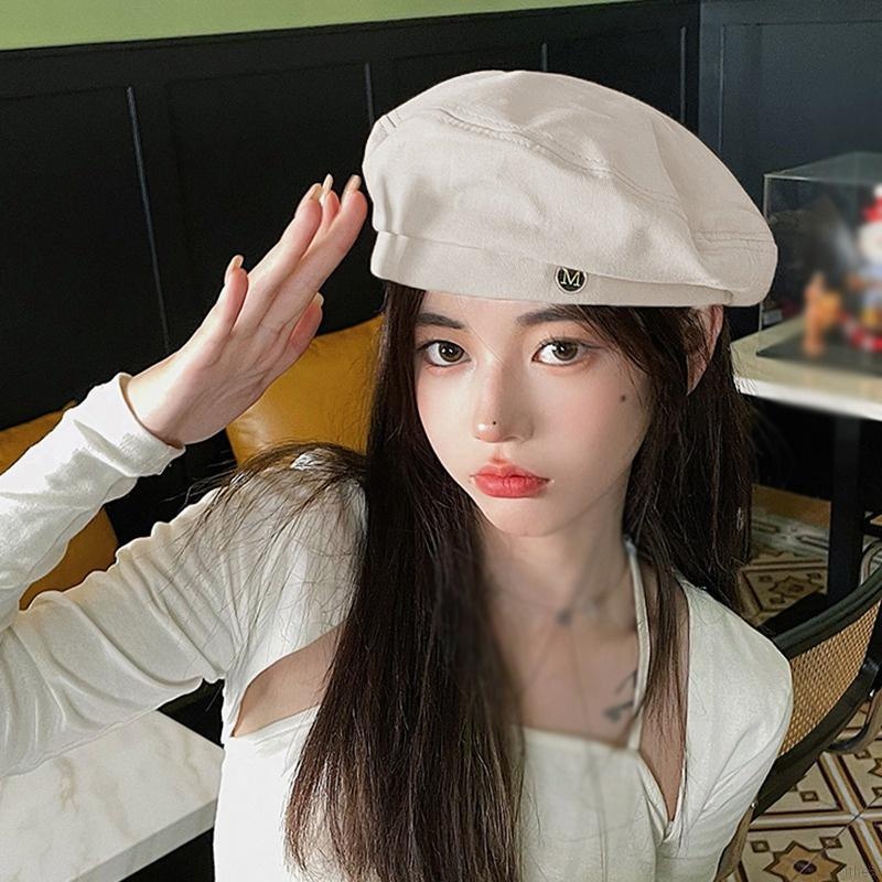 Topi Baret Bentuk Octagonal Gaya Vintage Retro Korea Untuk Wanita