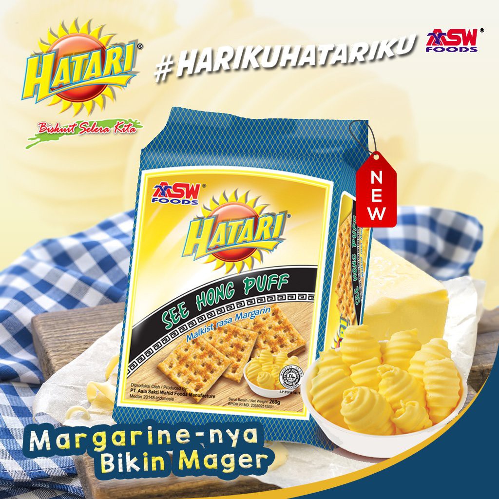 Hatari See Hong Puff 260gr / Roti Gabin Hatari