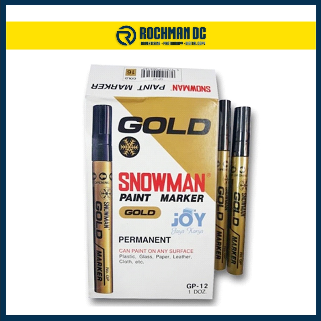 

Spidol Snowman Gold - Extra Fine Gold Marker - EFGP 12