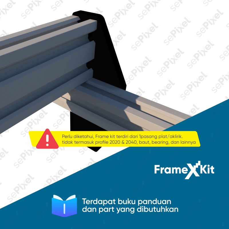 Frame Kit mesin CNC Laser &amp; Router DIY