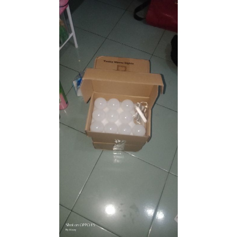Lampu Led Meja Rias 10 Lampu 3 Warna