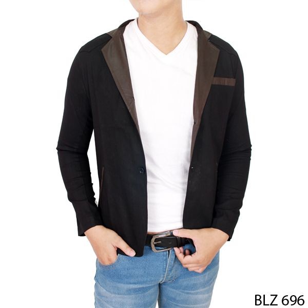 Men Blazers Stretch Hitam – BLZ 696