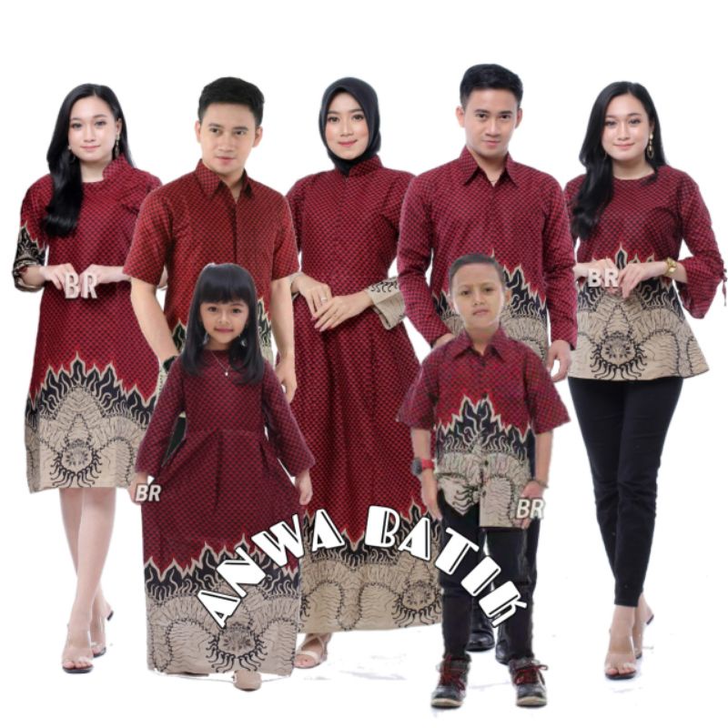 STRPE94033 BAJU BATIK COUPLE KELUARGA BATIK COUPLE KELUARGA BAJU BATIK