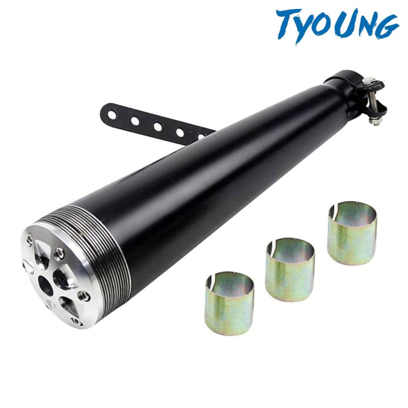 Motorcycle Exhaust Pipe Moto Motorbike Muffler For Harley Retro Motorcycle Shopee Indonesia