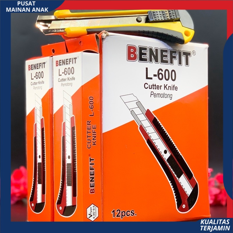 Pisau cutter besar BENEFIT L-600 Anti Karat Best Quality