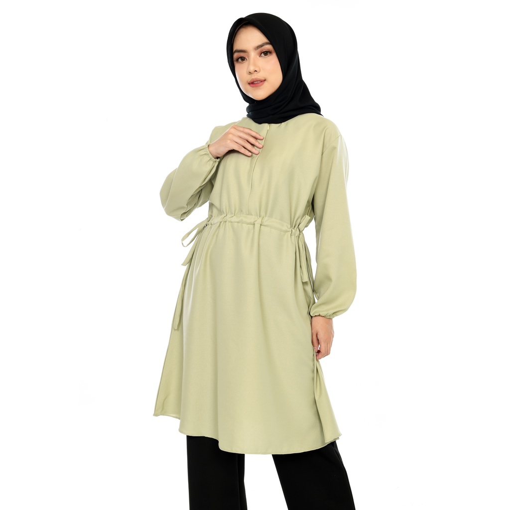 BASIC TUNIK BY FOLLASHOP / TUNIK POLOS XXXL / TUNIK WANITA MURAH / TUNIK POLOS SERUT MOSCREPE ZARA