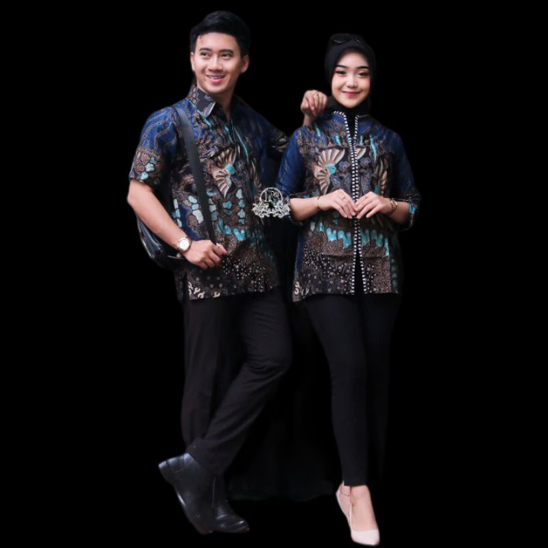 Batik couple pria wanita lengan pendek reguler | Baju batik couple boleh pisah