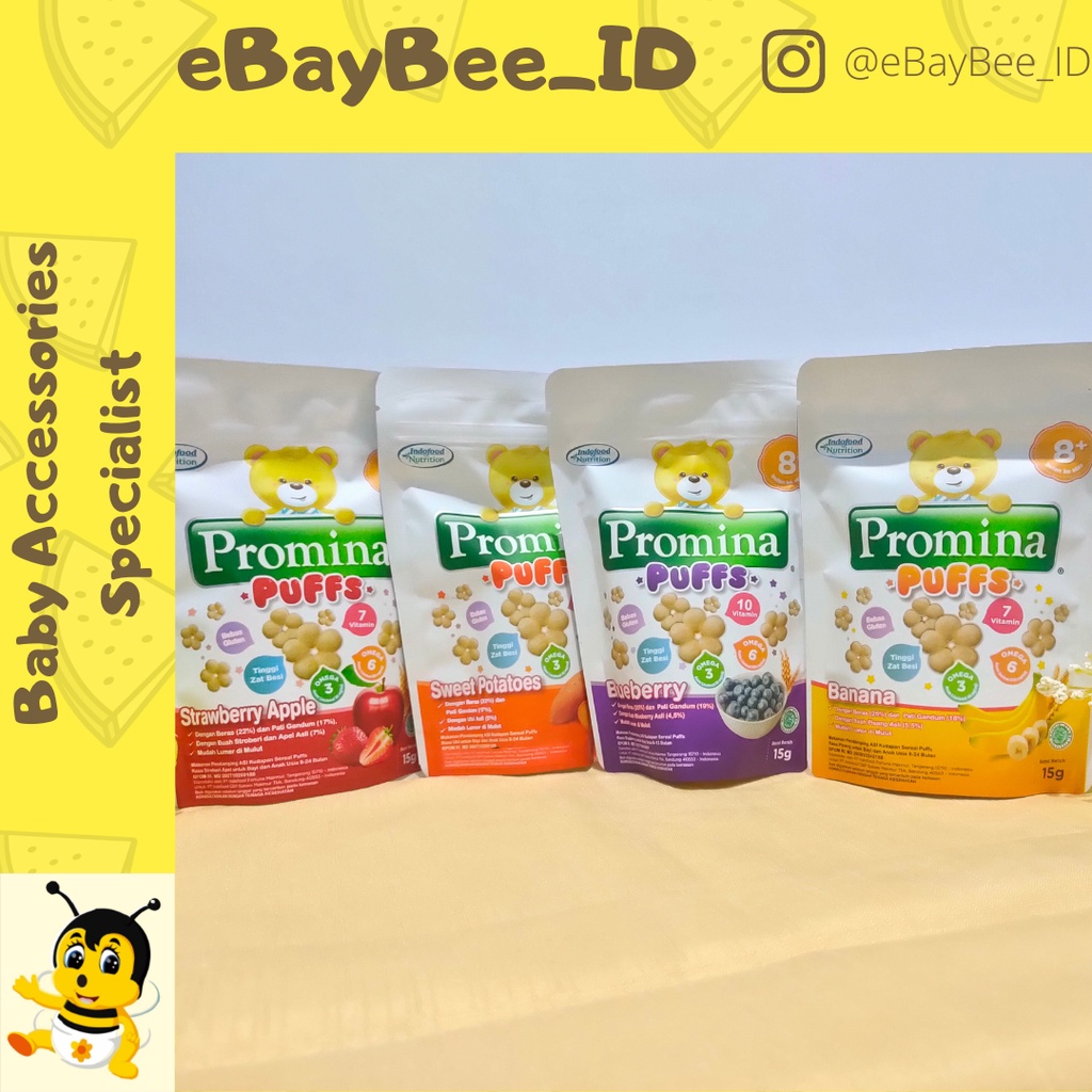 eBayBee_ID Promina Puffs 8+| Snack &amp; Makanan Pendamping ASI