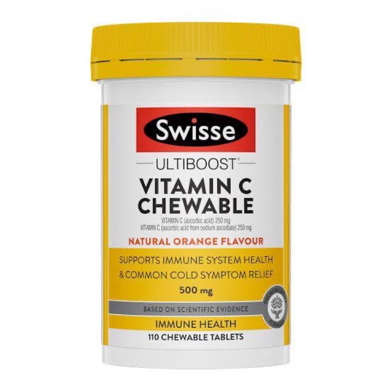 Swisse Ultiboos Vitamin C Chewable 500mg isi 110 Tablet