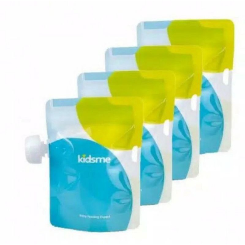 KIDSME Reusable Food Pouch 180ml (4pcs)