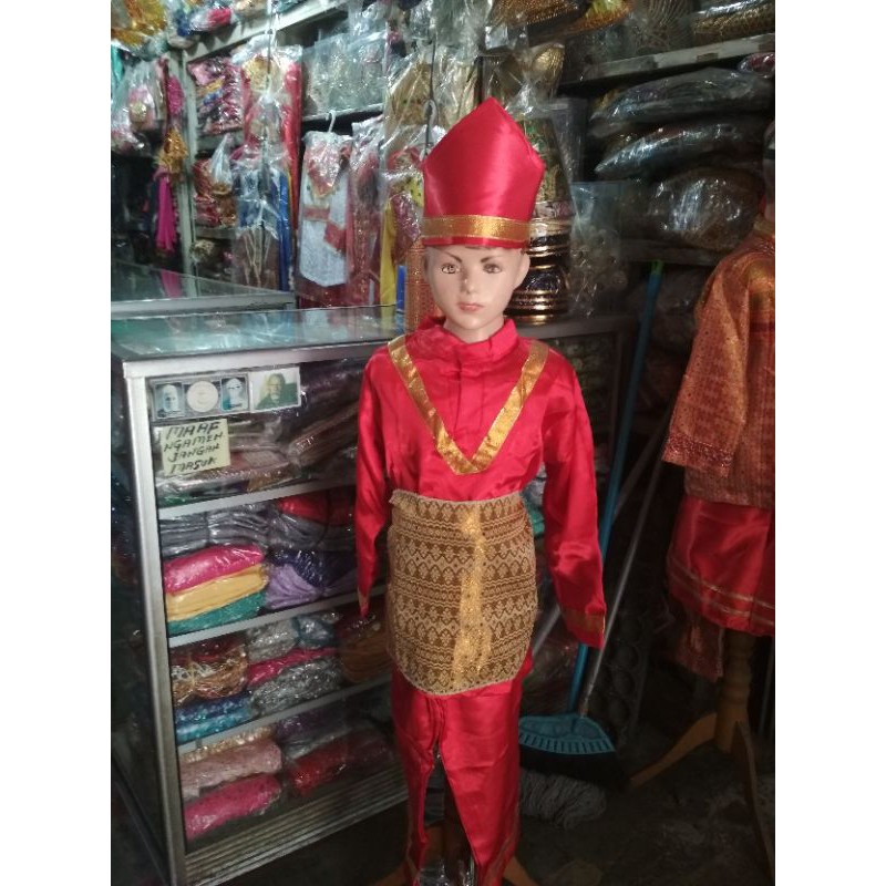 Baju adat Sumatera /Padang anak TK/SD