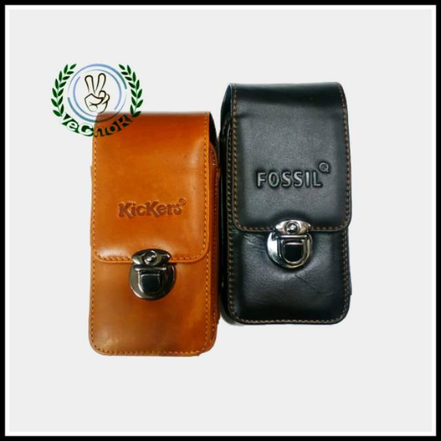 Tempat Pelindung Sarung HP Kulit Sapi Asli - Kickers IE687