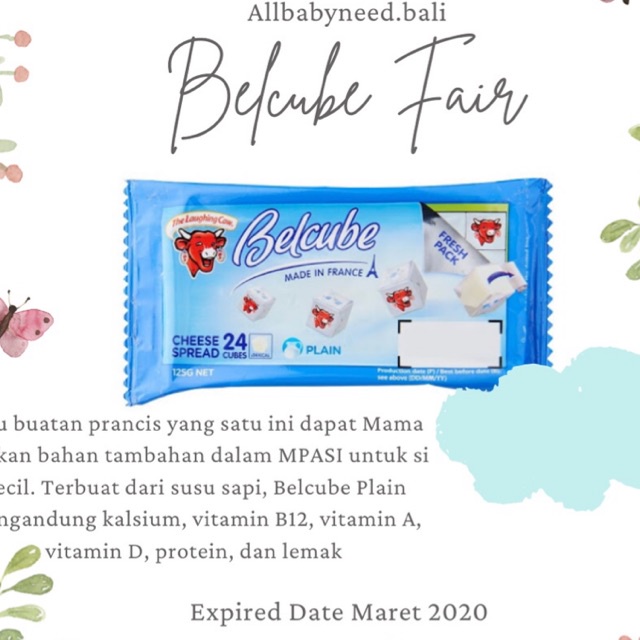 

Belcube Keju MPASI The Laughing Cow - 24 Block Murah