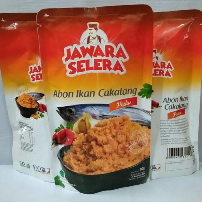 

L6Hq Abon Ikan Cakalang Js Jawara Selera - 90Gram Varian Pedas 5N6M