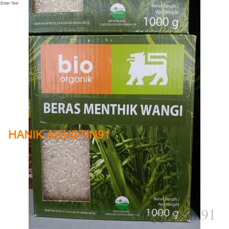 

Bionic Farm Beras Menthik Pandan Wangi Organik - 1kg - Beras Organik