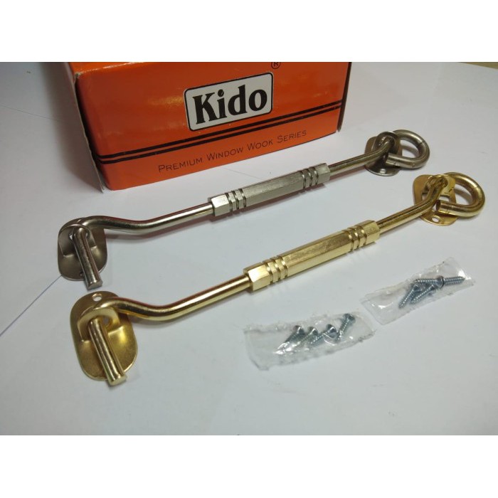 Hak angin KD segi/ Cantolan penahan jendela TEBAL JUMBO 8 inch / 20 cm /pcs