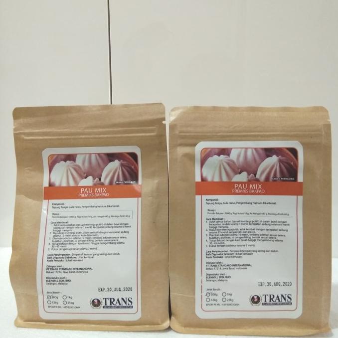

[[COD]] Tepung Premix Pao Pau Bakpao Trans 500 gram NEW Kode 589