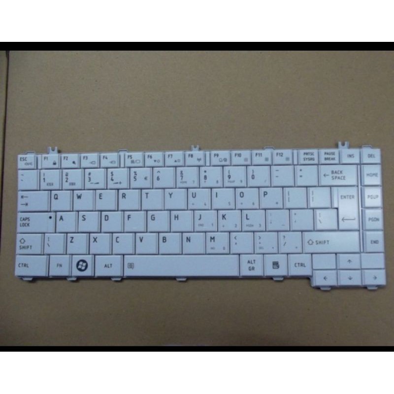 ORIGINAL Keyboard Toshiba C600 C640 L640 L635 L645 L735 L745 - PUTIH