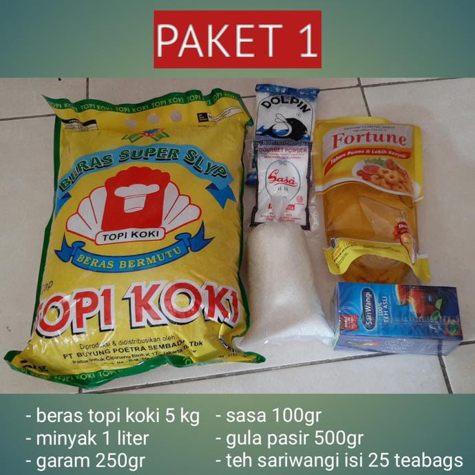 

Paket Hemat Sembako 1 - Paket 3 Nuriwulandari79Shop