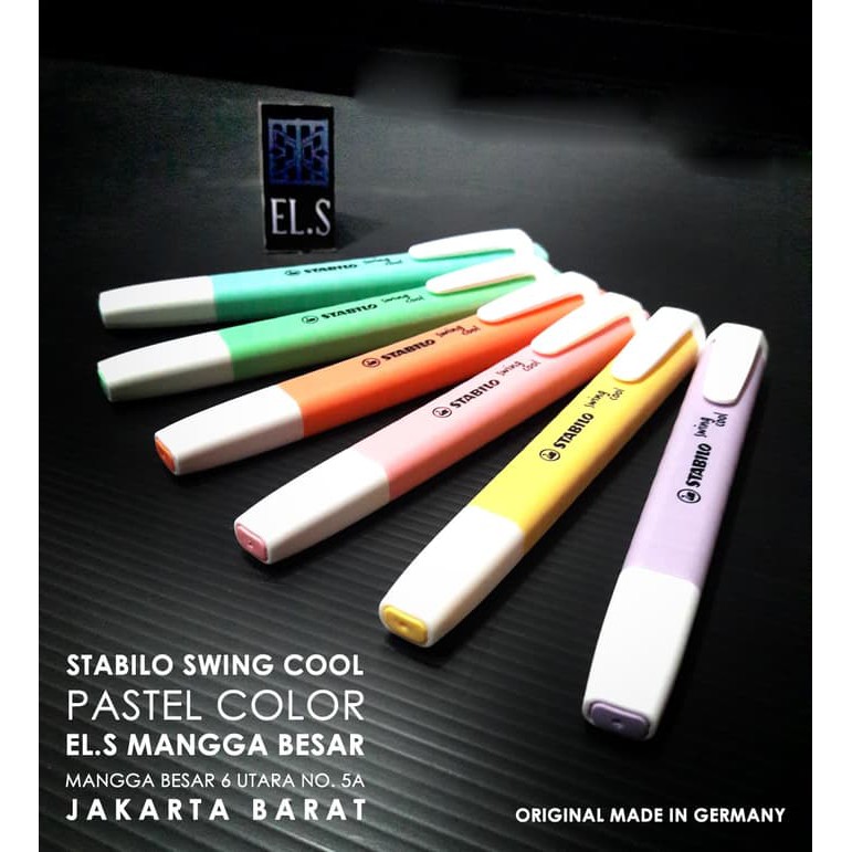 

STABILO SWING COOL PASTEL SET 6 WARNA