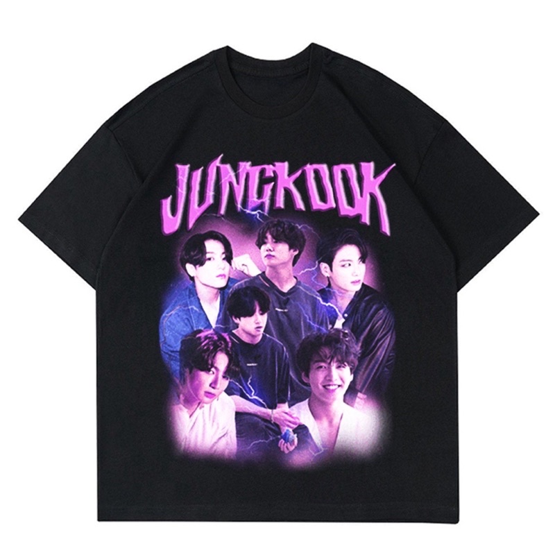 KAOS JUNGKOOK BTS VINTAGE OVERSIZE | T-SHIRT OVERSIZED BANGTAN BTS RAP TEE JUNGKOOK