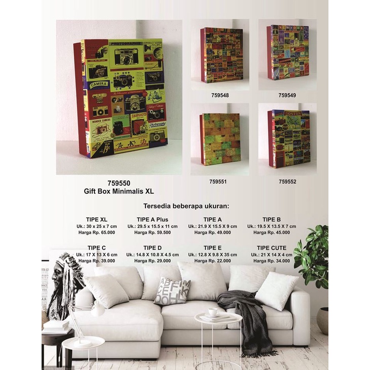 

Kotak kado/Kotak Hadiah/Gift Box Minimalis XL_Vintage Photographie