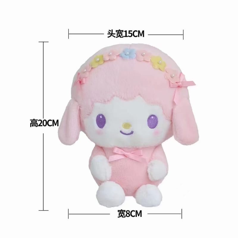 Boneka little twin bando bunga bahan plush