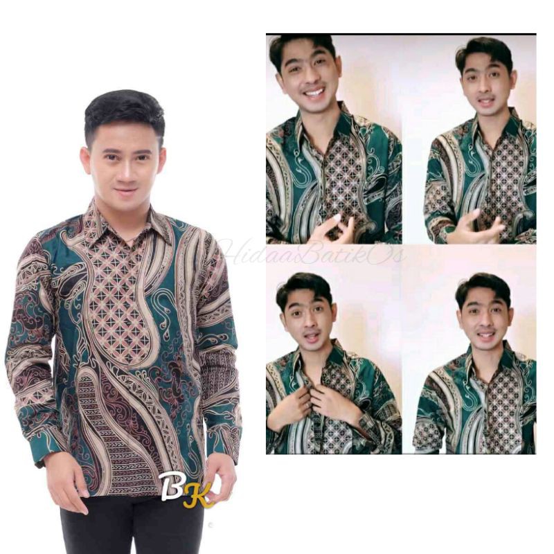 KEMEJA BATIK LENGAN PANJANG SIZE M L XL XXL