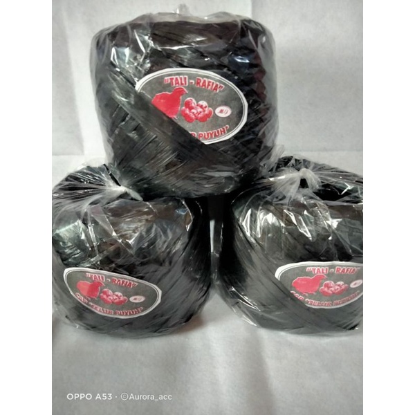 

tali rafia hitam 1kg