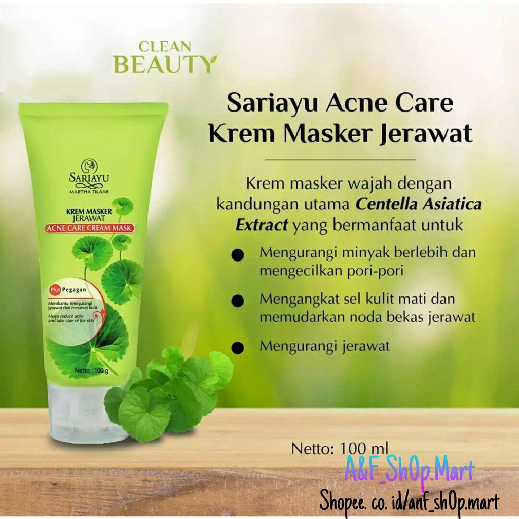 SARIAYU KREM MASKER JERAWAT 100Gr - ORIGINAL