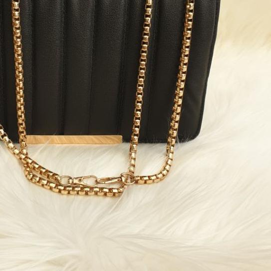 ♢ Tas Wanita Embose Tali Rantai Emas Ulir Tebal 7108 Enola Original ❇