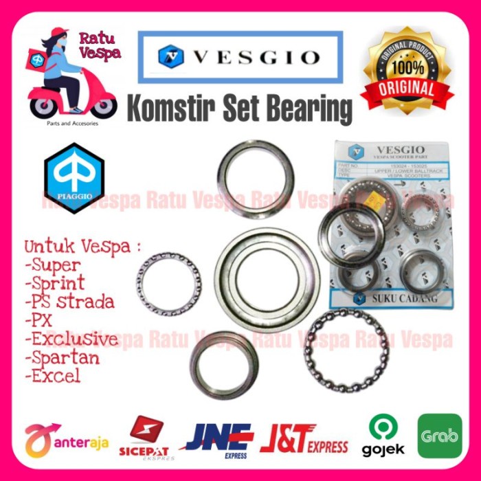 Komstir Set Vespa Super,Sprint,PX,PS,Strada,Spartan,Excel VESGIO