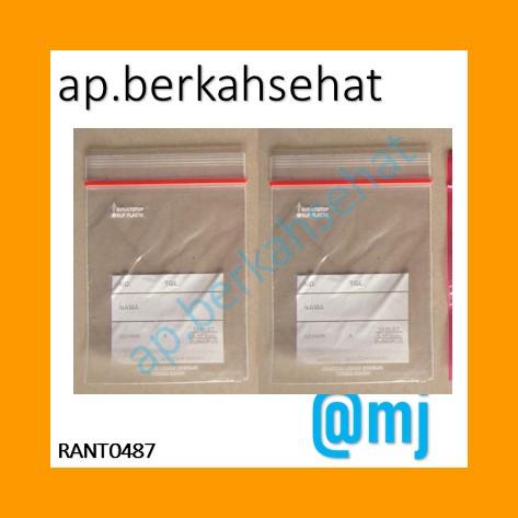 PLASTIK KLIP OBAT 8X5CM PER PAK