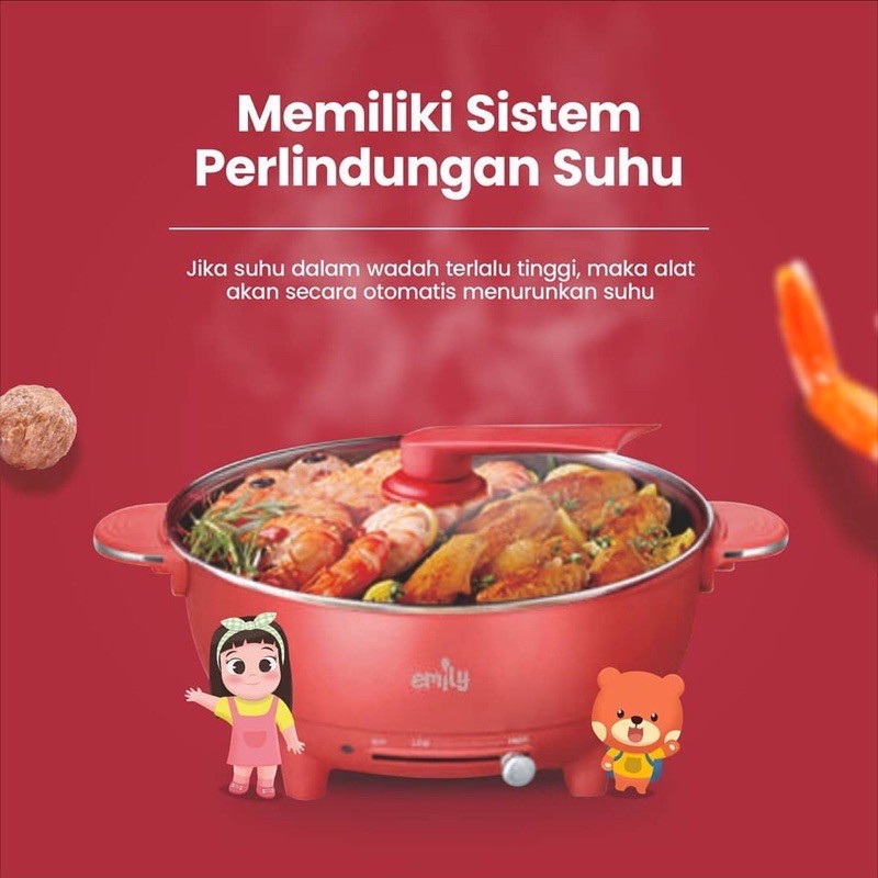 Emily Electric Hot Pot 6L - Heat Pan Hotpot