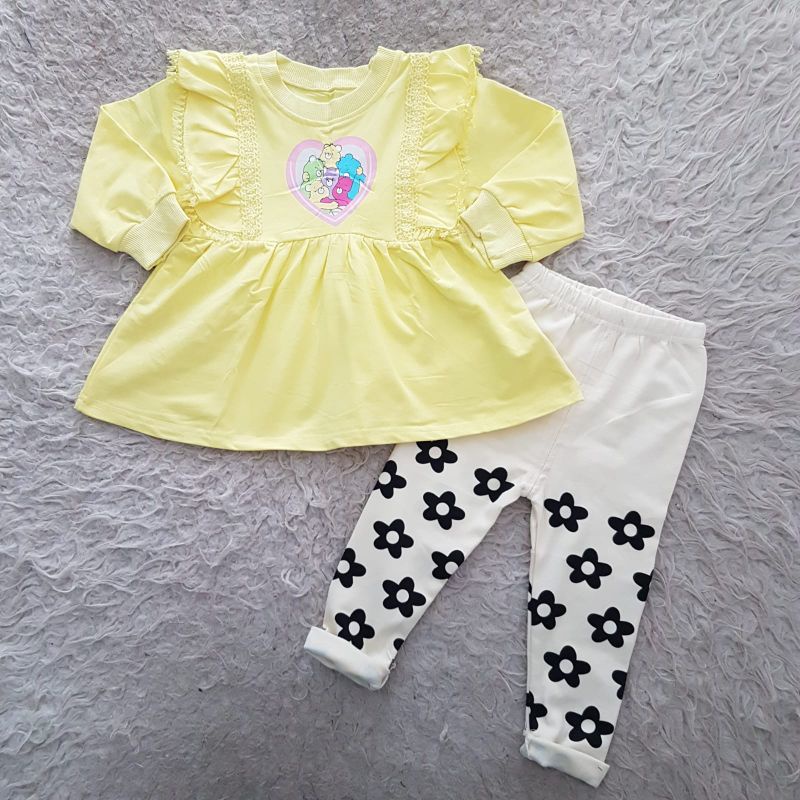 baju bayi import flower Legging