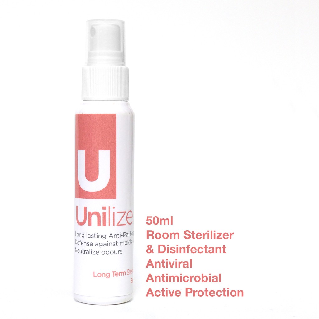 

TEVO Unilize Room Disinfectant "1-Spray Protects 14-Days" Long Lasting Sterilizer & Deodorizer 50ML