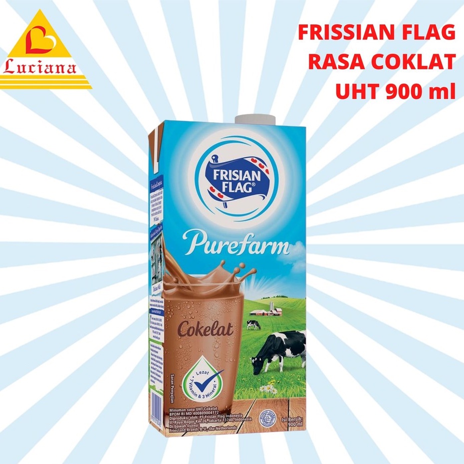 

Frisian Flag Cair kemasan 900ml UHT SUSU BENDERA MILK COKLAT COCONUT DELIGHT