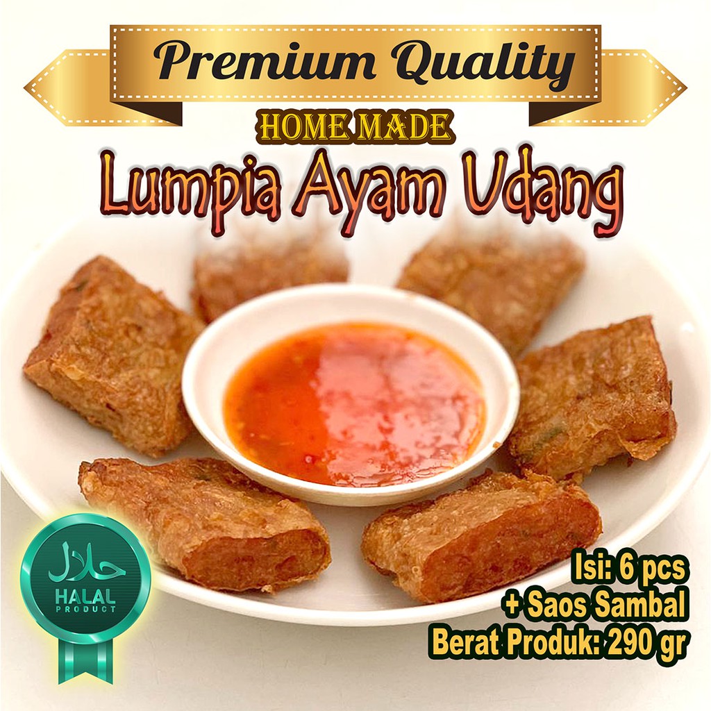 

EGG CHICKEN ROLL LUMPIA AYAM UDANG LAPIS KULIT TAHU PREMIUM - 6 pcs (FROZEN)